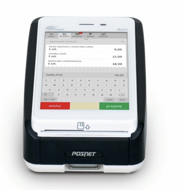 Kasoterminal - Kasa Fiskalna POSNET Pospay2 ONLINE iPOS - obrazek 3