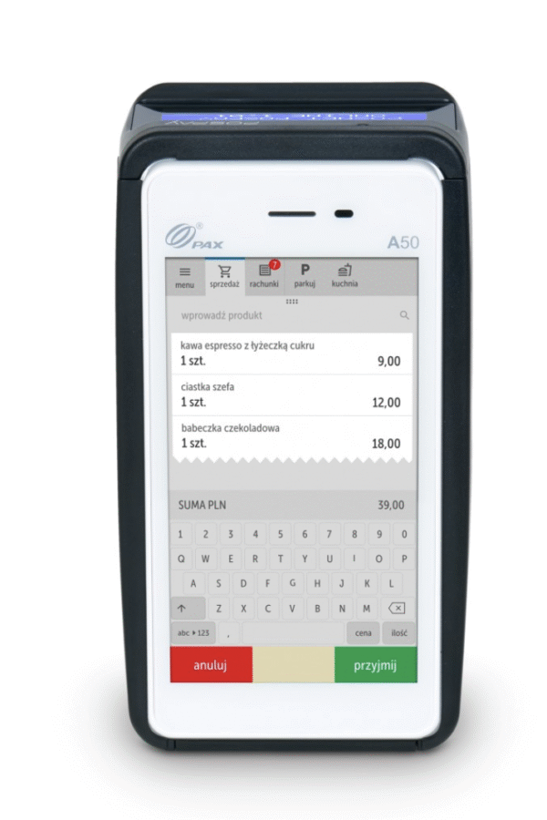 Kasoterminal - Kasa Fiskalna POSNET Pospay2 ONLINE iPOS - obrazek 2