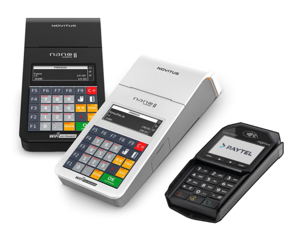 Kasa Fiskalna NOVITUS NANO II ONLINE + Pinpad PAYTEL 1zł
