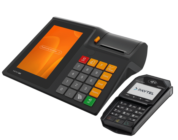 Kasa Fiskalna NOVITUS NEXT PRO ONLINE + Pinpad PAYTEL 1zł